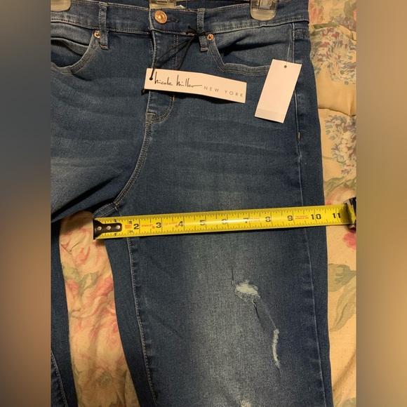 ✨⚡️💥 New Nicole Miller Women's Blue High Rise Ankle Length Skinny Jeans Soho - Picture 8 of 14